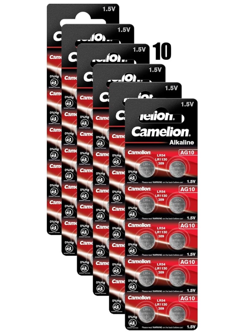 Camelion Camelion alkaline button cell batteries AG10 10 Packs - Image 1