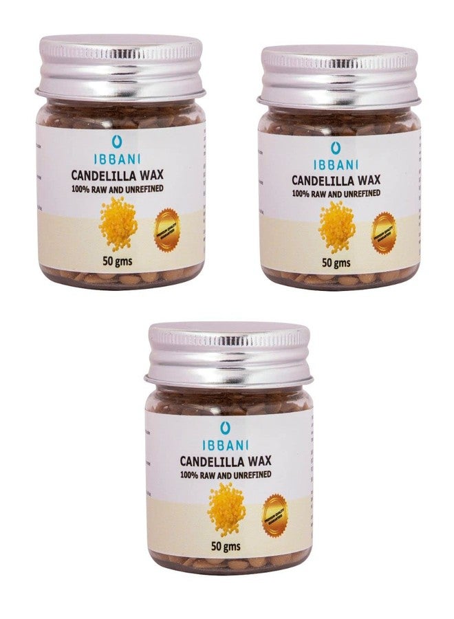 IBBANI Naturals Candelilla Wax 50g | 100% Raw and Unrefined FSSAI Approved | Pure Candelilla Wax Used for Chapped Lips, Dull Hair & Reduce The Appearance of Scars| Pack of 3 - Image 1