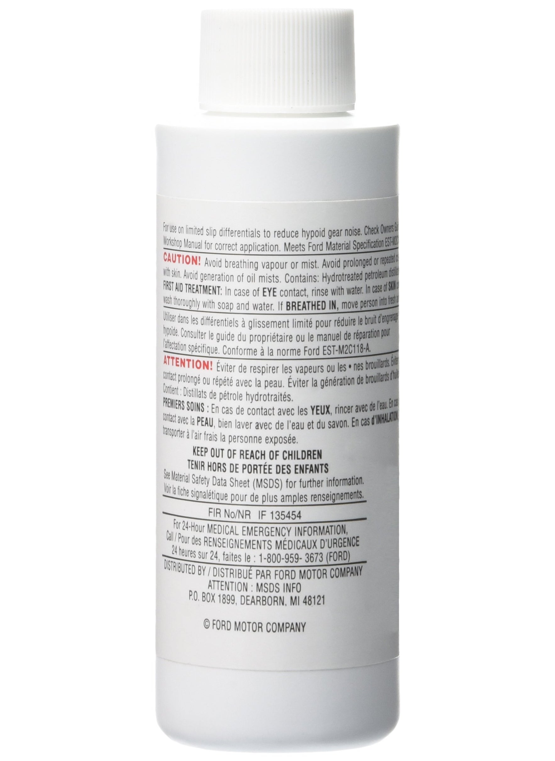 Ford Friction Modifier Additive, Clutch Type Limited Slip Differential, 3.80 oz Bottle, Each  - Image 2