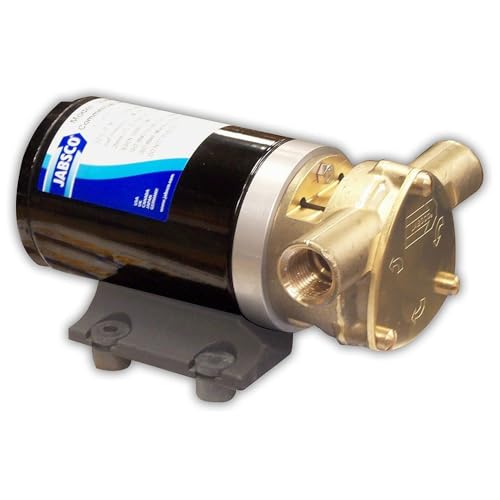 Jabsco مضخة جابسكو 18670-0123 البحرية للمياه - مضخة مرنة ذات واجب تجاري 470 جالون في الساعة، 12 فولت، 15 أمبير غير معتمدة، مداخل 1/2 بوصة NPT، سوداء - Image 5