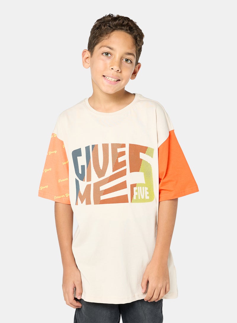 Panco Baby Boys READY TO PLAY Printed T-shirt - Image 1