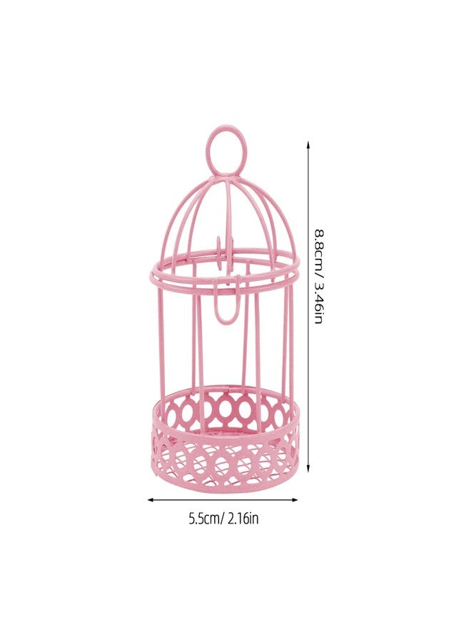 HAKIDZEL Mini Bird Cage Decoration Set of 3 Compact Desktop Storage Adornments 3.46 Inch Stylish Tabletop Ornaments for Home Office Candy and Small Item Display - Image 5