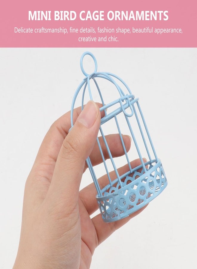 HAKIDZEL Mini Bird Cage Decoration Set of 3 Compact Desktop Storage Adornments 3.46 Inch Stylish Tabletop Ornaments for Home Office Candy and Small Item Display - Image 4