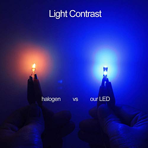 DODOFUN Deep Blue T5 37 74 LED Bulb with Twist Lock Socket PC74 PC37 Dashboard Instrument Panel Gauge Cluster Light Pack of 10 - Image 5