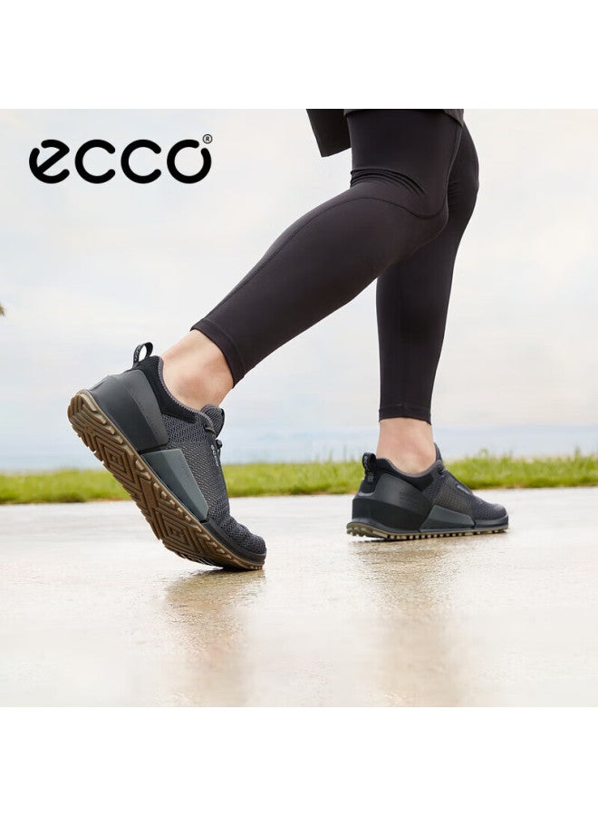 ECCO أحذية رياضية للرجال من إيكو بيوم، أحذية جري بوسادة شبكية، سلسلة جيانبو 2.0 800674، رمادي مغناطيسي/أسود، مقاس 44 - Image 5