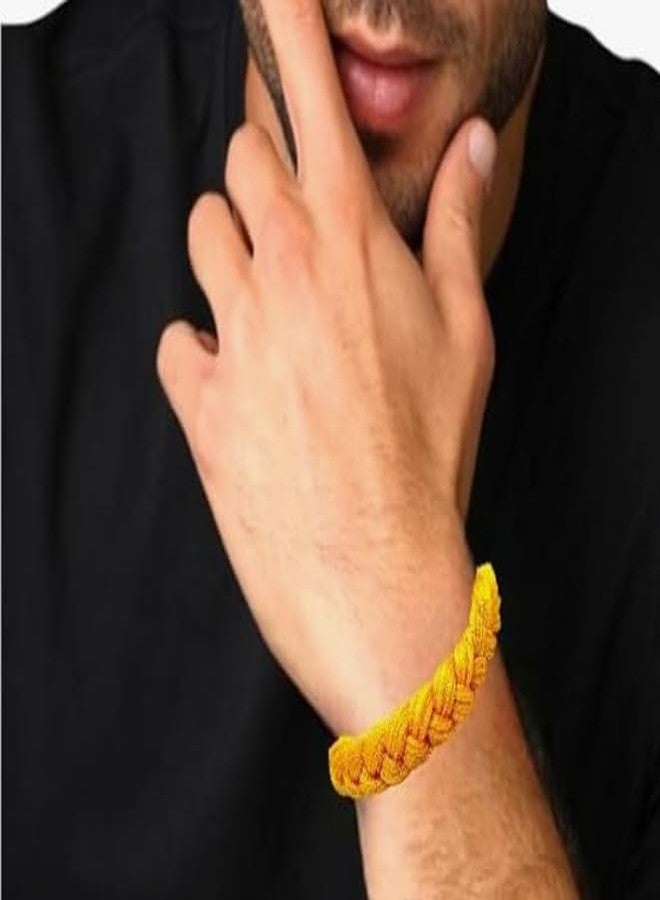 needs collection Needs Traditional Handmade Kalawa Thread Protection Bracelet, Adjustable Wristband Friendship Band, Raksha Sutra Moli Dhaaga, 3 Pieces - Image 3