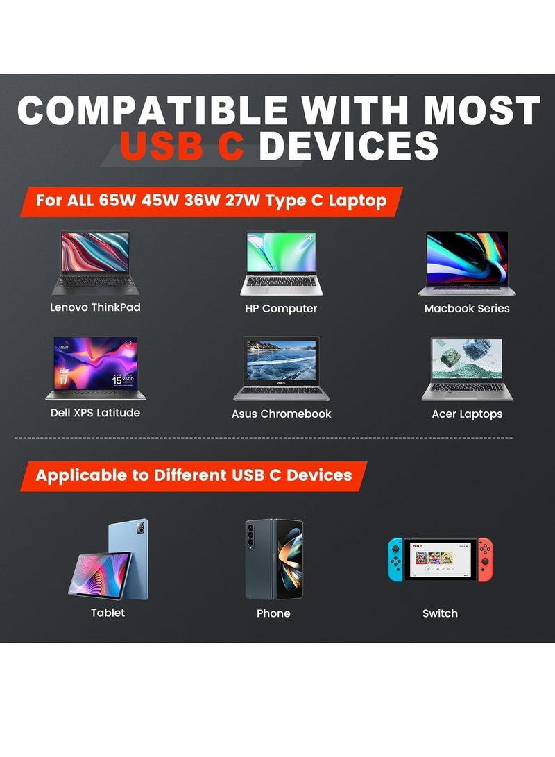 65W 45W USB C Charger for Laptop - Image 2