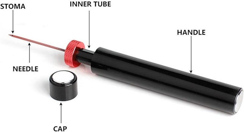 فتاحة زجاجات النبيذ المحمولة الحمراء بإبرة الضغط الهوائي ومقبض من سبائك الألومنيوم - Image 5