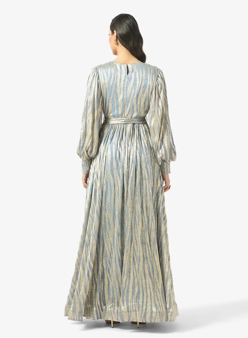 جولدن ابل Belted Maxi Dress