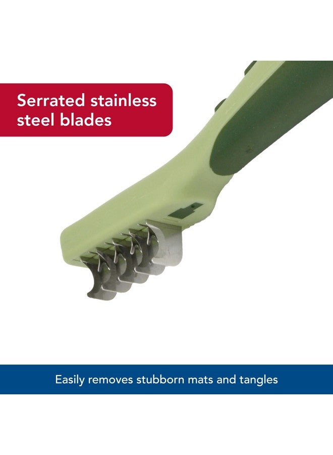 كوستال مشط إزالة تشابك شعر الحيوانات الأليفة الساحلية - فرشاة للكلاب ذات الشعر الخشن أو المتشابك أو متوسط إلى طويل - مقاس واحد - Image 3