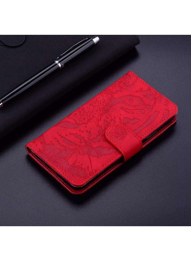 اس-توب جراب هاتف Realme 14 Pro من الجلد القابل للطي بنقشة النمر - Image 2