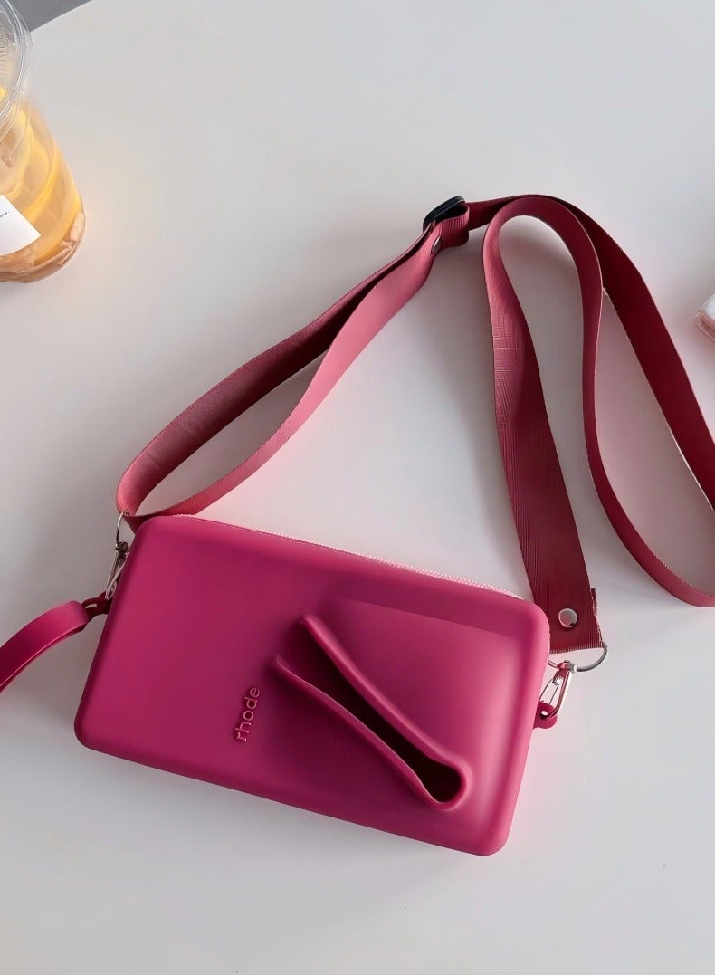 رود حقيبة الحبل المحمولة، حقيبة الهاتف المحمول سيليكون، مناسبة لحقيبة ماكياج Iphone 16 15 14 13 - Image 2