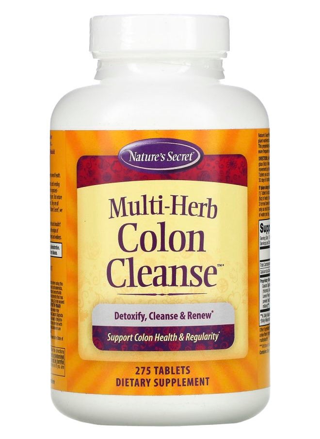 Nature's Secret Multi-Herb Colon Cleanse 275 Tablets 