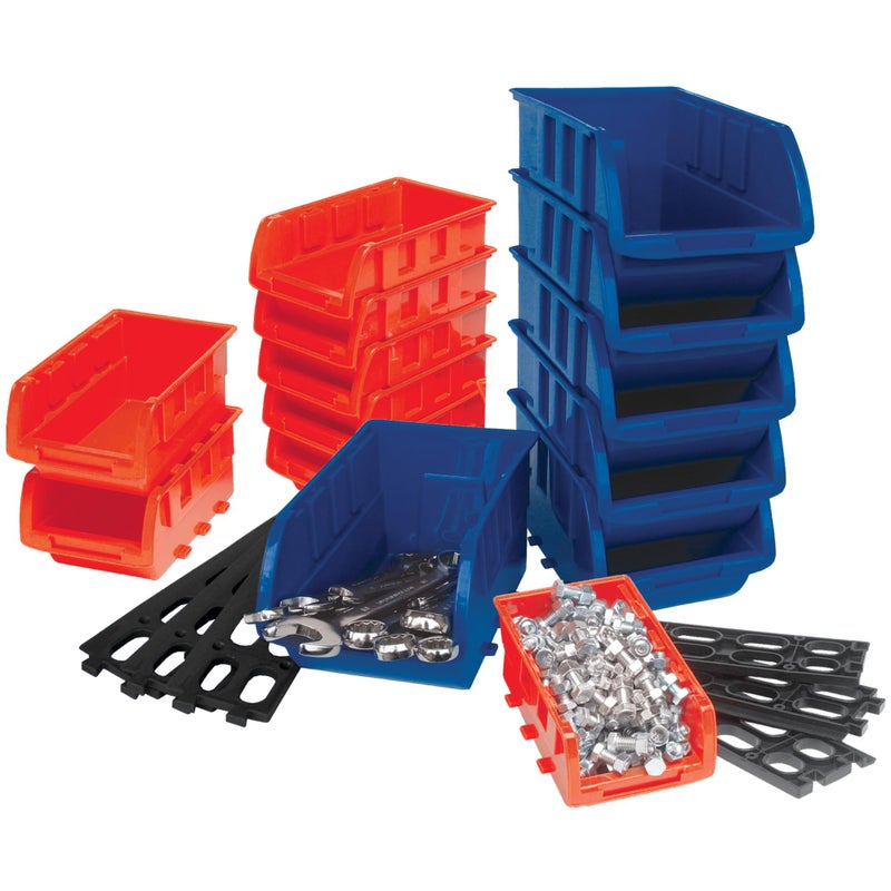 Performance Tool W5195 15pc Storage Bin Set, Great For Organizing Home, Office or Workshop - Image 3