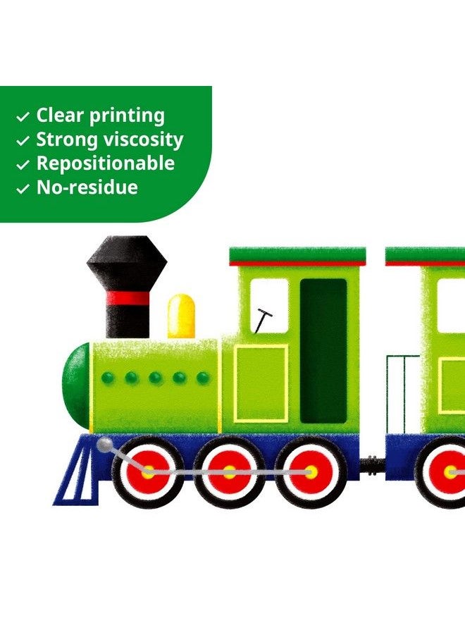 Decowall - Ds8004 Transports Kids Wall Stickers Wall Decals Peel And Stick Removable For Kids Nursery Bedroom Living Room (Small) Décor - Image 1