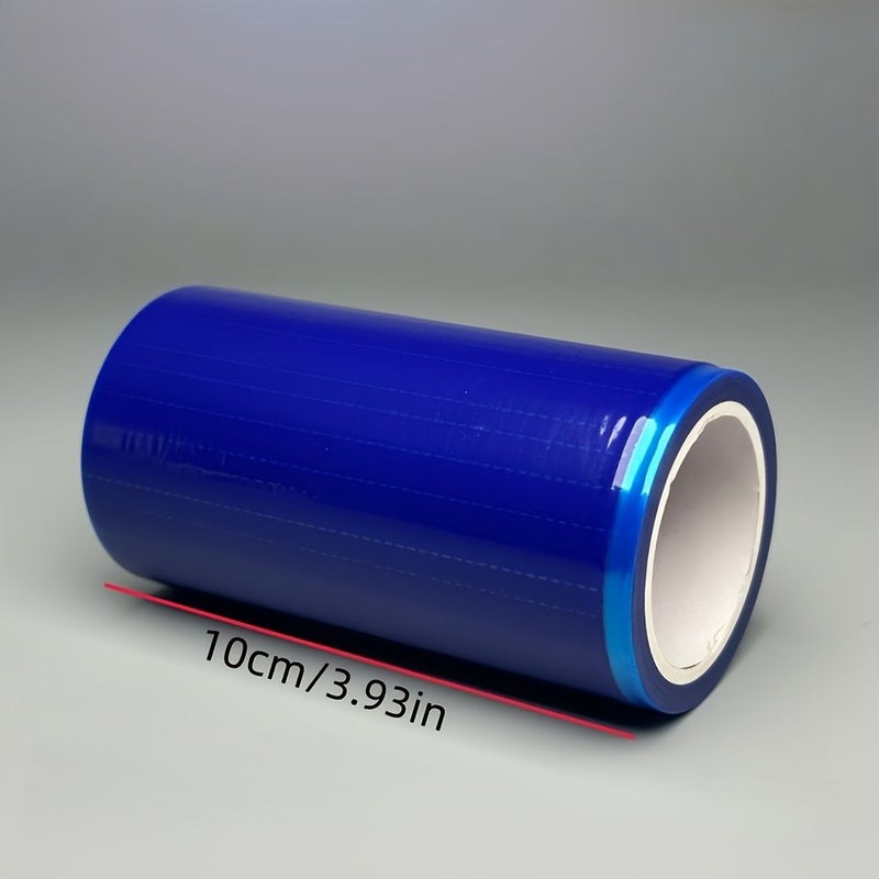 2 Rolls Blue Plastic Isolation Film Non Stick Shower Divider With Breakpoint Tear Off Holes Easy Peel Stick Installation Partition For Hotels Restrooms Bathtubs - Image 2
