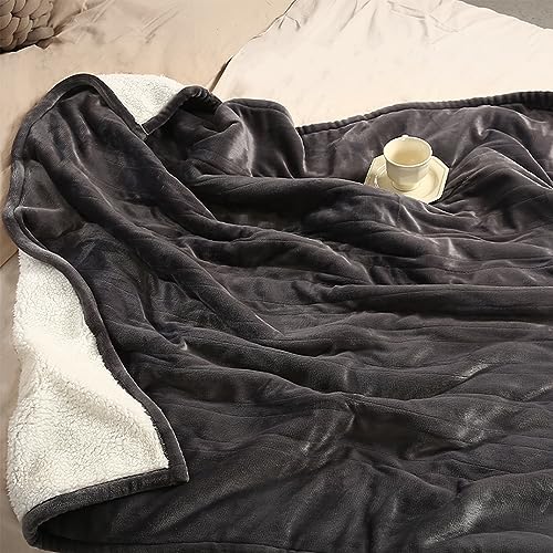 ESTINGO Electric Throw Blanket Heated Blanket Throw with 5 Heating Levels & 4 Hours Auto Off, 50"x60" Heated Throw Blanket with ETL & FCC Certification for Home Office, Machine Washable, Dark Gray - Image 4