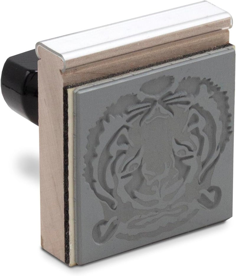 Infusion Traditional Wood Stamp with Black Wood Handle (4" x 4") - Image 2