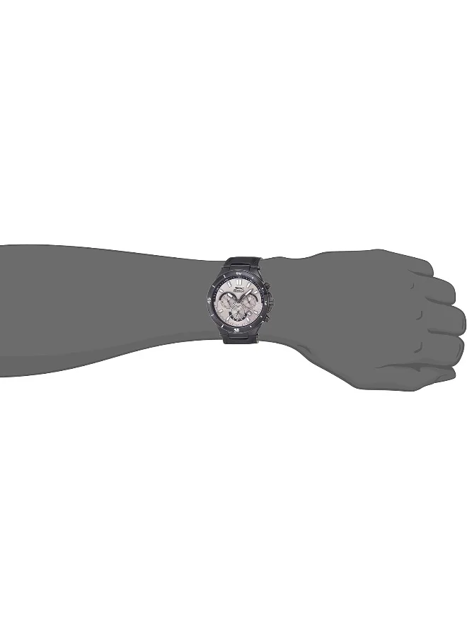 سلازنجر Men's Quartz Movement Watch, Multi Function Display and Leather Strap - SL.9.6558.2.02, Black