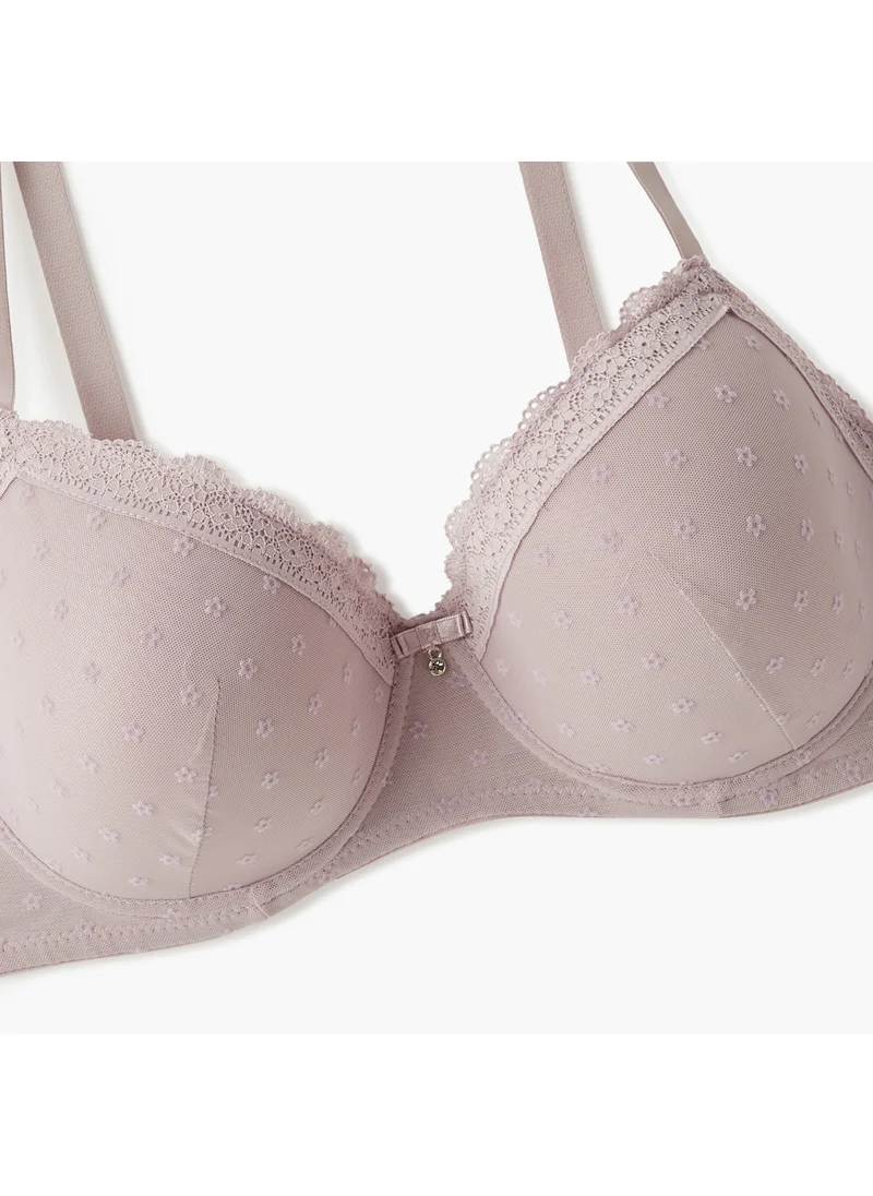 FAV Lace Detail Balconette Bra