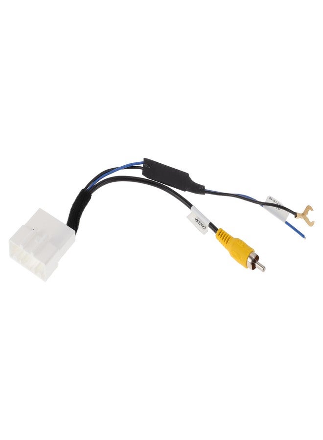 HEROFFIX 1 Pcs Reverse Camera Rear View Camera Adapter Wire Harness Cable for Toyota Front Reverse Backup Camera Wiring Harness White Metal - Image 1