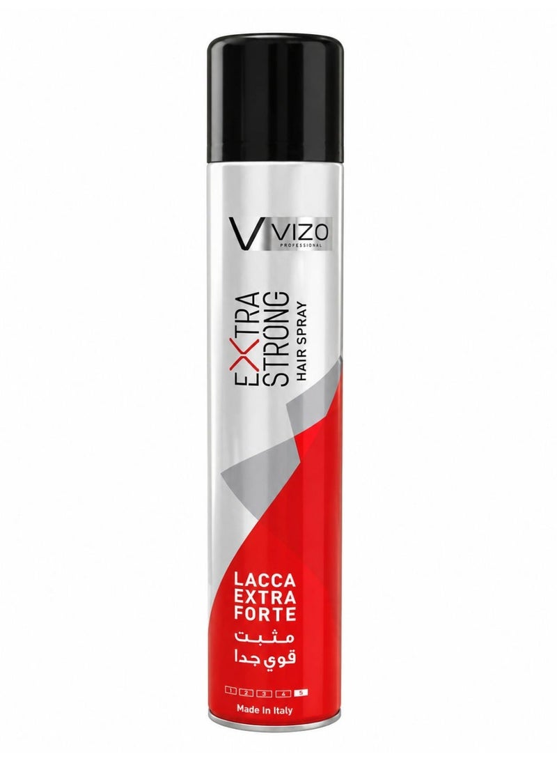 Vizo Professional Extra Strong Hair Spray 500ml | Lacca Extra Forte | - Image 1