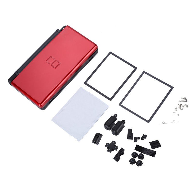NDSL Housing Shell Case: Red ABS Superior Material - Precisely Designed Easy Installation Repair Replacement Kit for NDSL Game Machine - Image 5