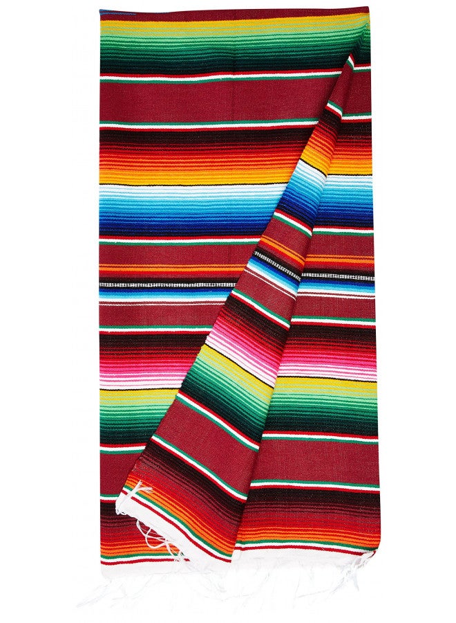 Large Authentic Mexican Blankets Colorful Serape Blankets Assorted