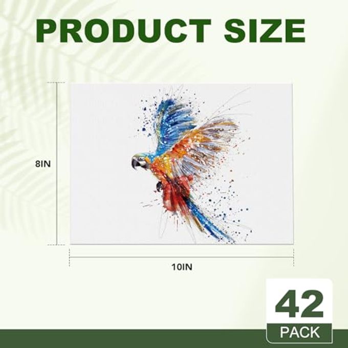 ESRICH Canvases for Painting 8x10 Inch, 42 Pack Blank Painting Canvas Boards for Painting Supplies-Cotton Canvas Panels Acid-Free Primed for Oil Paint,Watercolor, Acrylic Paint, Gouache and Tempera. - Image 5