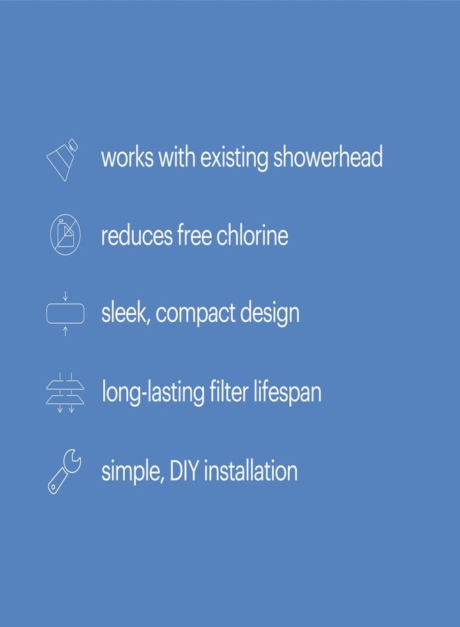 Brondell Shower Filter VivaSpring, Compact Polished Chrome - High Output, 100% High-Purity KDF Filtration, With FF-30 Filter Cartridge, Filtered Shower Water for Healthier Skin & Hair - Image 3