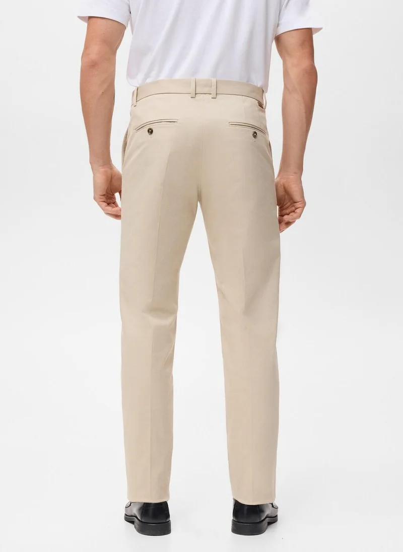 مانجو مان Regular-fit cotton trousers