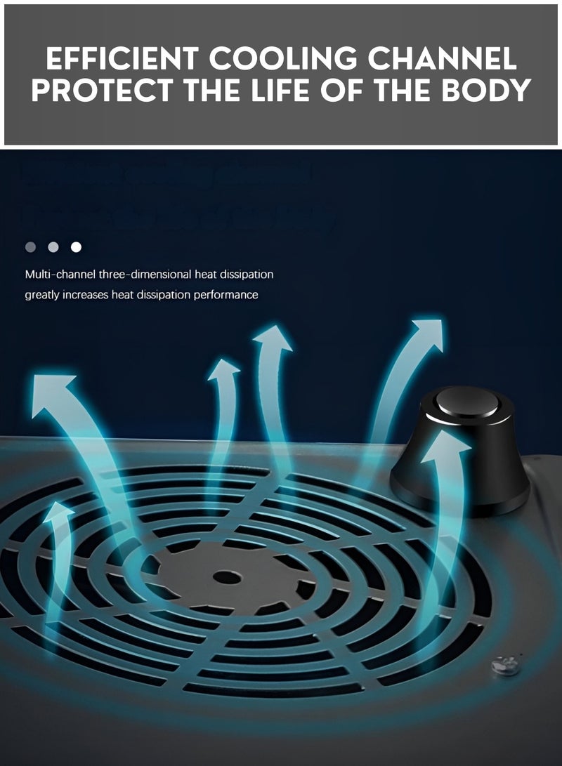 موقد كهربائي بالأشعة تحت الحمراء بقوة 3500 واط، موقد محمول عالي الطاقة يعمل بالأشعة تحت الحمراء مع شاشة LED رقمية، تحكم باللمس ومؤقت، موقد كهربائي بلوح زجاجي قابل لتعديل الحرارة لطهي سريع - للاستخدام المنزلي والتجاري - Image 3