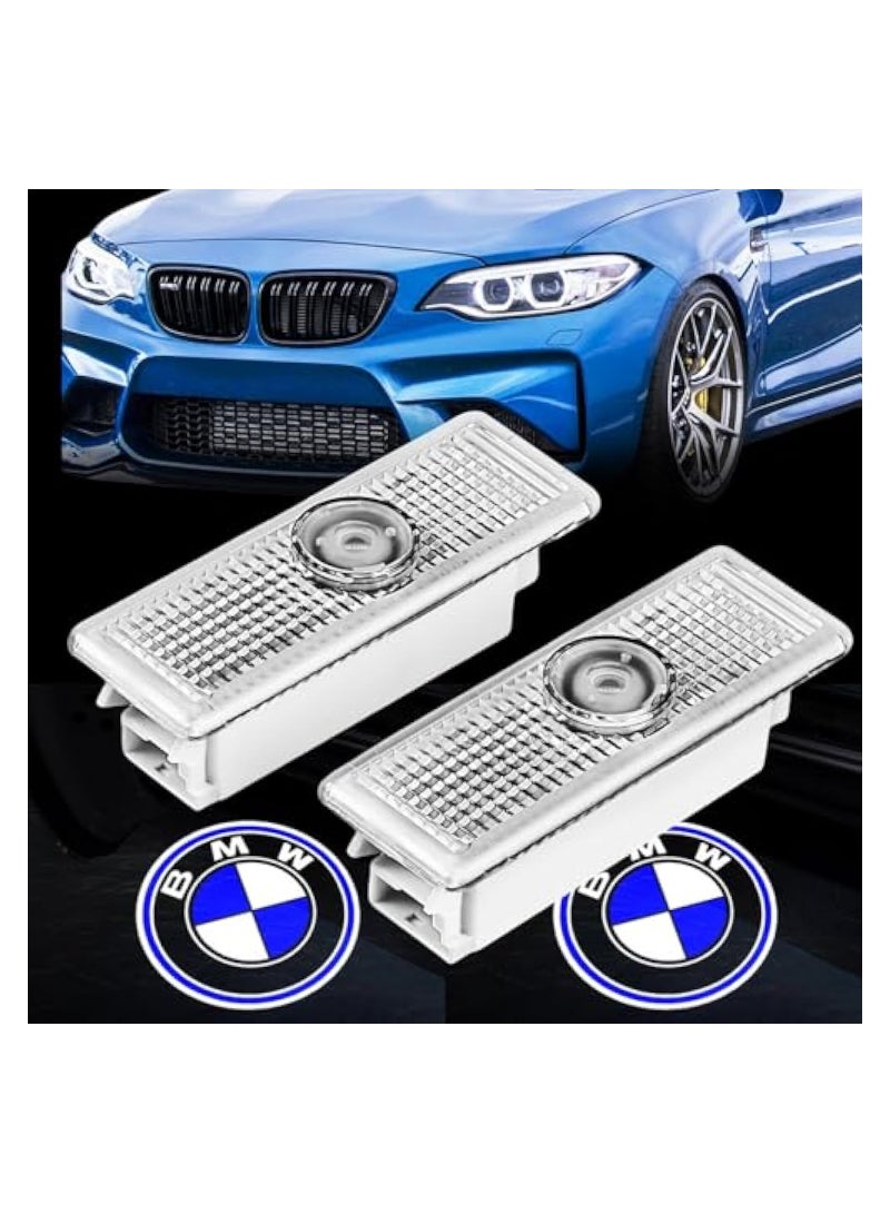 Zikra HD Glass Door Lights for 1/2/3/4/5/6/7/8 Series M/X/Z Cars Accessories, IP67 Waterproof Puddle Lights LED Welcome Lamps Door Entry Lighting LED Puddle Lights Car Door Illumination for BMW - Image 1