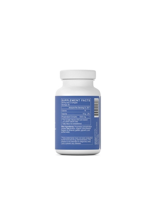 BodyBio PC - Phosphatidylcholine for Mental Clarity, Healthy Aging, Cellular Repair, and Gentle Daily Detoxification - 60 Softgels - Image 2