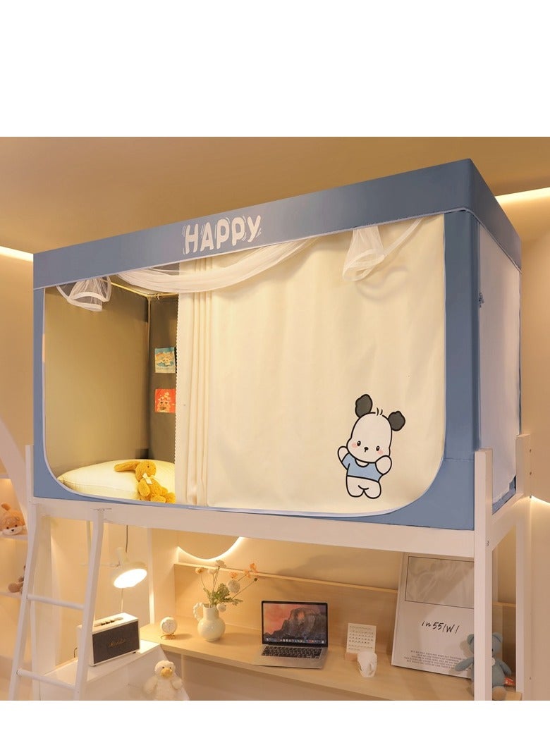 عام كارتون ناموسية الطالب مع دعم المهجع كامل مظلة السرير ستارة سحاب ناموسية الطالب النوم الخصوصية حماية السرير خيمة ستارة الظل - Image 1