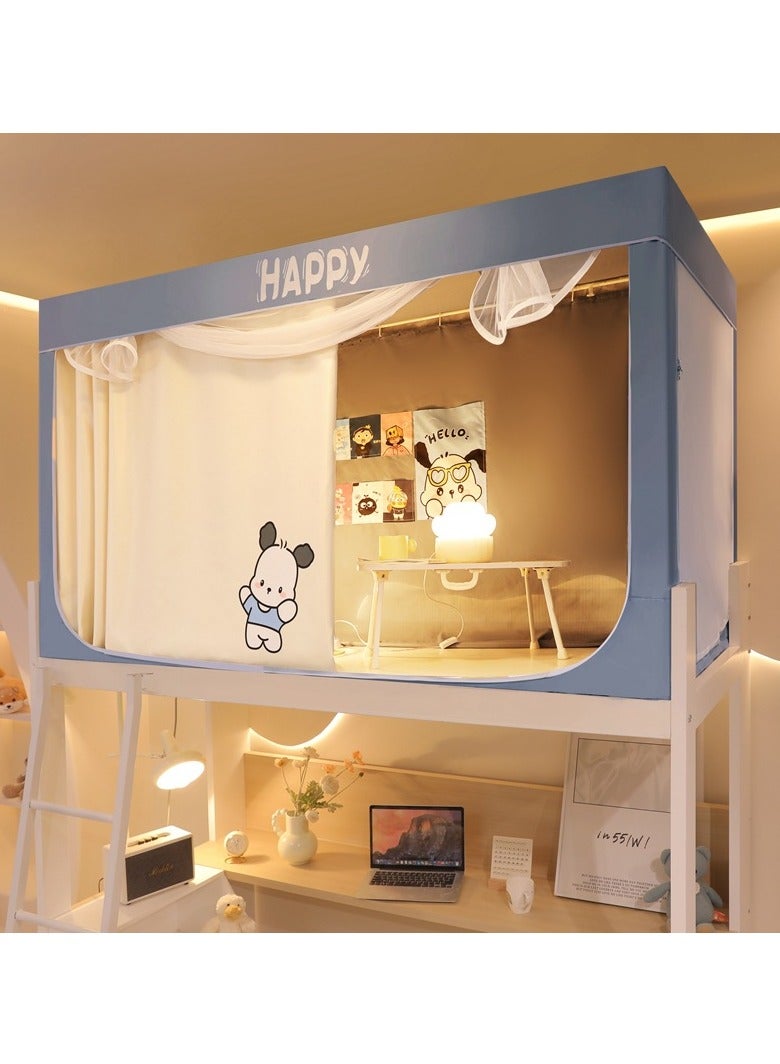 عام كارتون ناموسية الطالب مع دعم المهجع كامل مظلة السرير ستارة سحاب ناموسية الطالب النوم الخصوصية حماية السرير خيمة ستارة الظل - Image 3