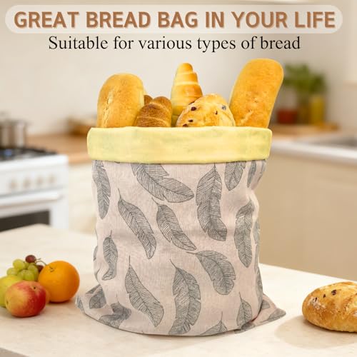 BYTTME 2 Pack Beeswax Bread Bags for Homemade Bread with Zipper, Large 13x17'' Reusable Beeswax Sourdough Bread Storage Bag, Keep Loaves Fresh Longer, Freezer Safe & Airtight, Natural, Zero Waste - Image 5