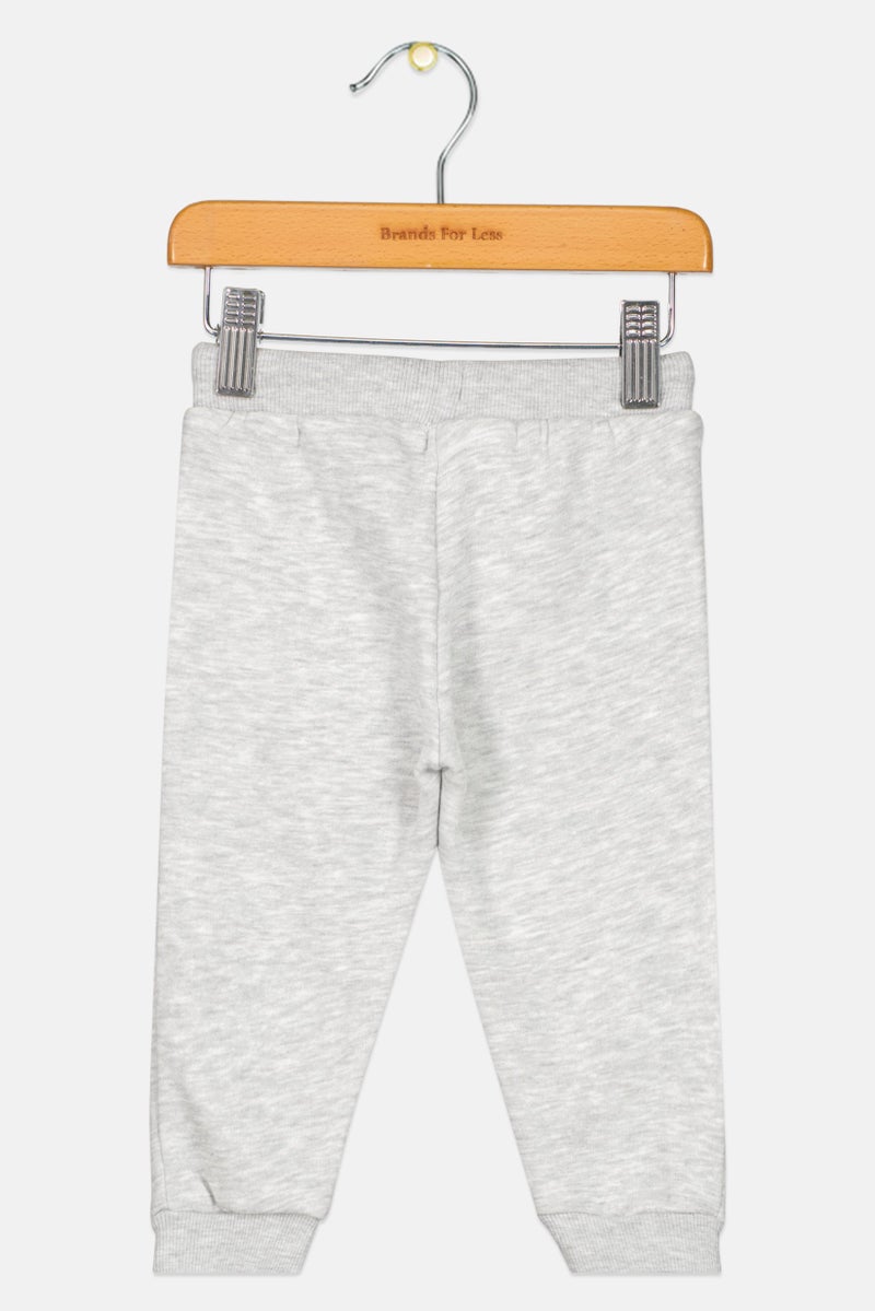 Fox Toddlers Boy Heather Sweatpants, Grey  - Image 2