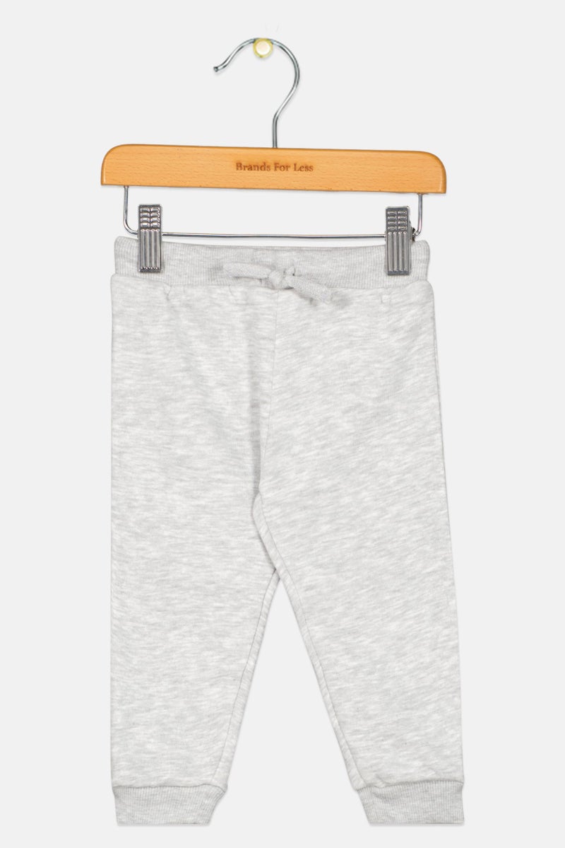 Fox Toddlers Boy Heather Sweatpants, Grey  - Image 1
