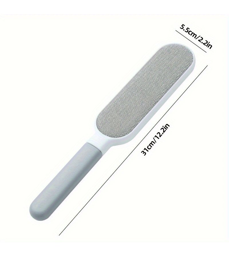 1pc Gray Dual Sided Brush For Pet Hair And Dust Collection On Furniture Carpets - Image 3