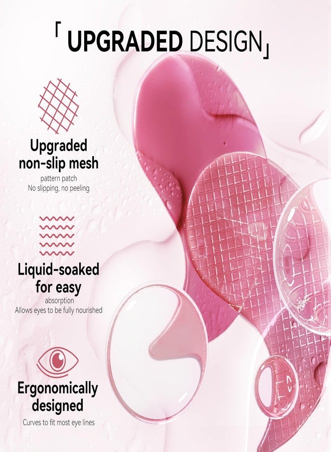 BREYLEE Pink Rose Eye Mask- 60 Pcs - Puffy Eyes and Dark Circles Treatments - Look Younger and Reduce Wrinkles and Fine Lines Undereye, Improve and Firm eye Skin - Pure Natural Material Extraction - Image 2