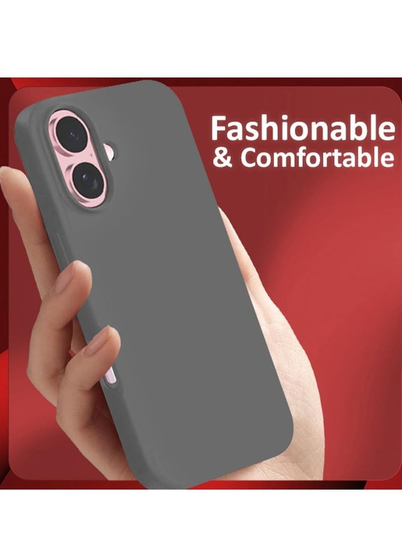 Raxoom Liquid Silicone Case for iPhone 16 â€“ Ultra Slim Design with Soft Anti-Scratch Microfiber Lining & Drop Protection - Image 5