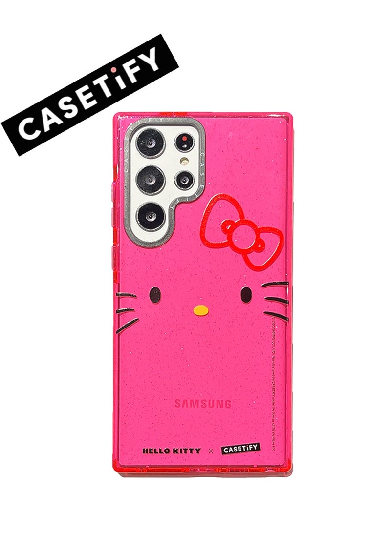 كاستيفي سحر مميز: حافظة سامسونج جالاكسي S23 الترا "Hello Kitty". - Image 1