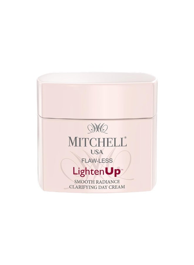 Mitchell USA Flawless Lighten Up Smooth Radiance Clarifying Day Cream – 50g with Peony Flower Extracts, Seaweed Extracts & Niacinamide | Korean-inspired Day Cream | Non-Greasy Moisturizer for Deep Hydration, Anti-Aging & Glowing Skin | Day Cream for All Skin Types - Image 1