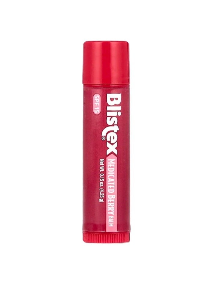 Blistex Medicated Lip Protectant/Sunscreen SPF 15 Berry 0.15 oz (4.25 g) - Image 2