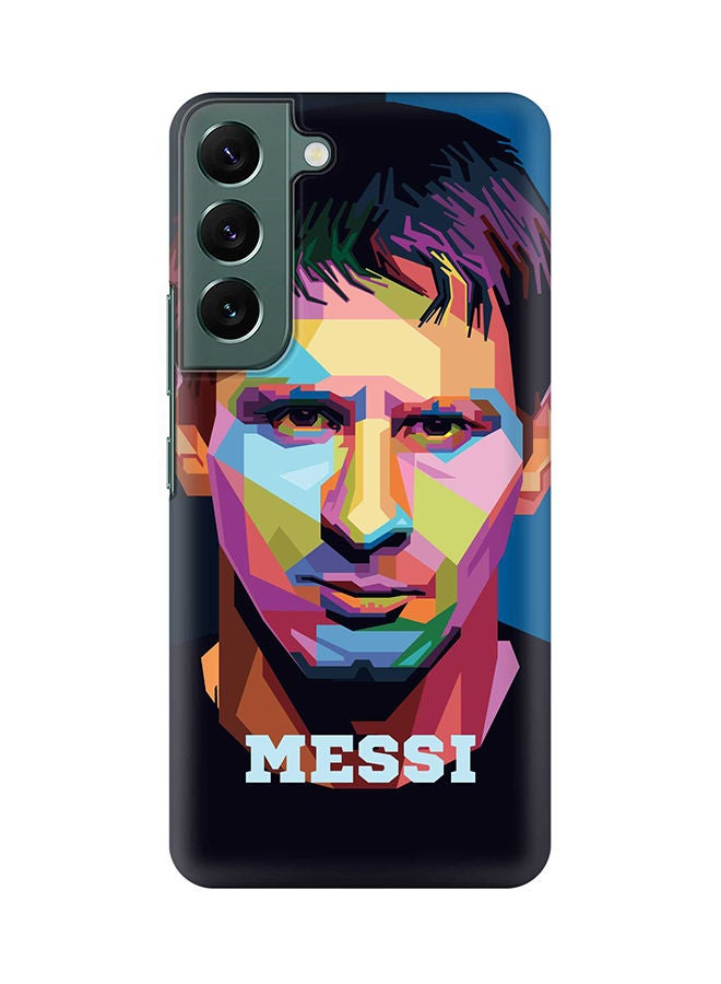Stylizedd Case for Samsung Galaxy S22 5G Slim Snap Classic Series Shield Matte Finish Print - Poly Messi - Image 1