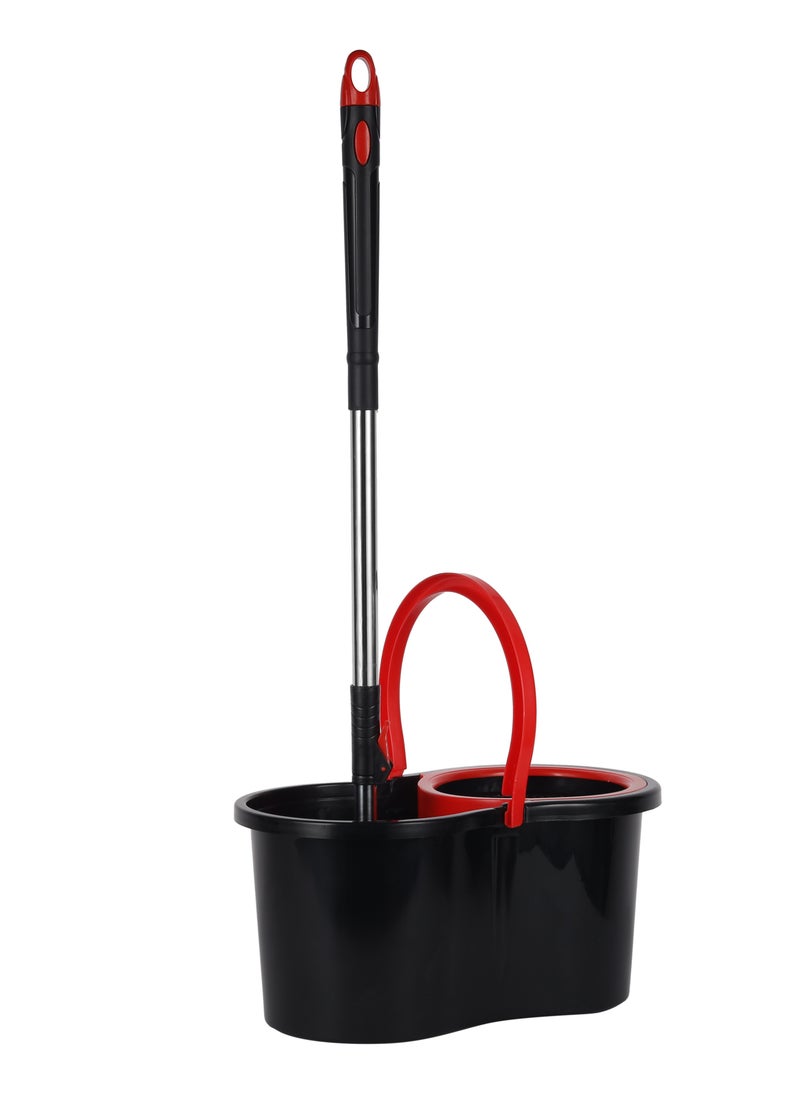 Delcasa Nexon Turkey made Spin Easy Microfiber Mop, Telescopic handle, 13 Liter Capacity DC1967, 25 x 29 x 46 cm