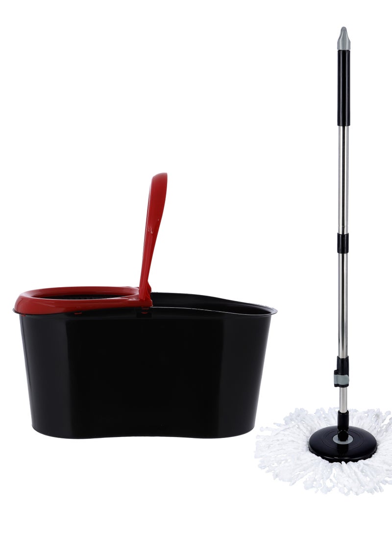 Delcasa Nexon Turkey made Spin Easy Microfiber Mop, Telescopic handle, 13 Liter Capacity DC1967, 25 x 29 x 46 cm