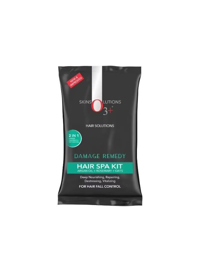 O3+ Hair Spa Kit Infused with Argan Oil, Rosemary & Oats for Fall Control, Deep Nourishing & Repairing | Shampoo | Hair Mask | Hair Serum | 30g + 30ml - Image 1