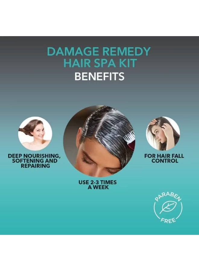 O3+ Hair Spa Kit Infused with Argan Oil, Rosemary & Oats for Fall Control, Deep Nourishing & Repairing | Shampoo | Hair Mask | Hair Serum | 30g + 30ml - Image 4